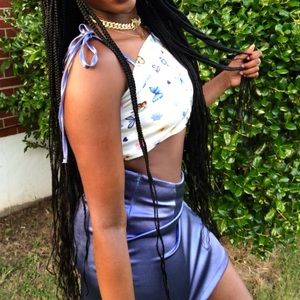 Two piece butterfly skirt set